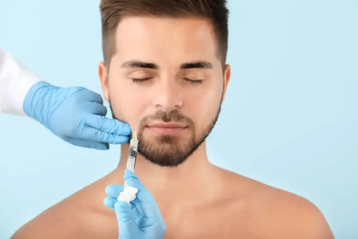 تزریق ژل چانه مردان